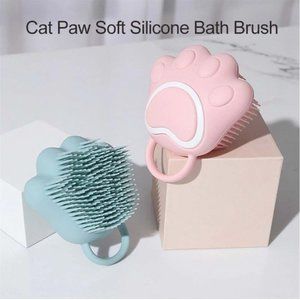 Silicone Face Scrubber Dispenser  Cat Paw